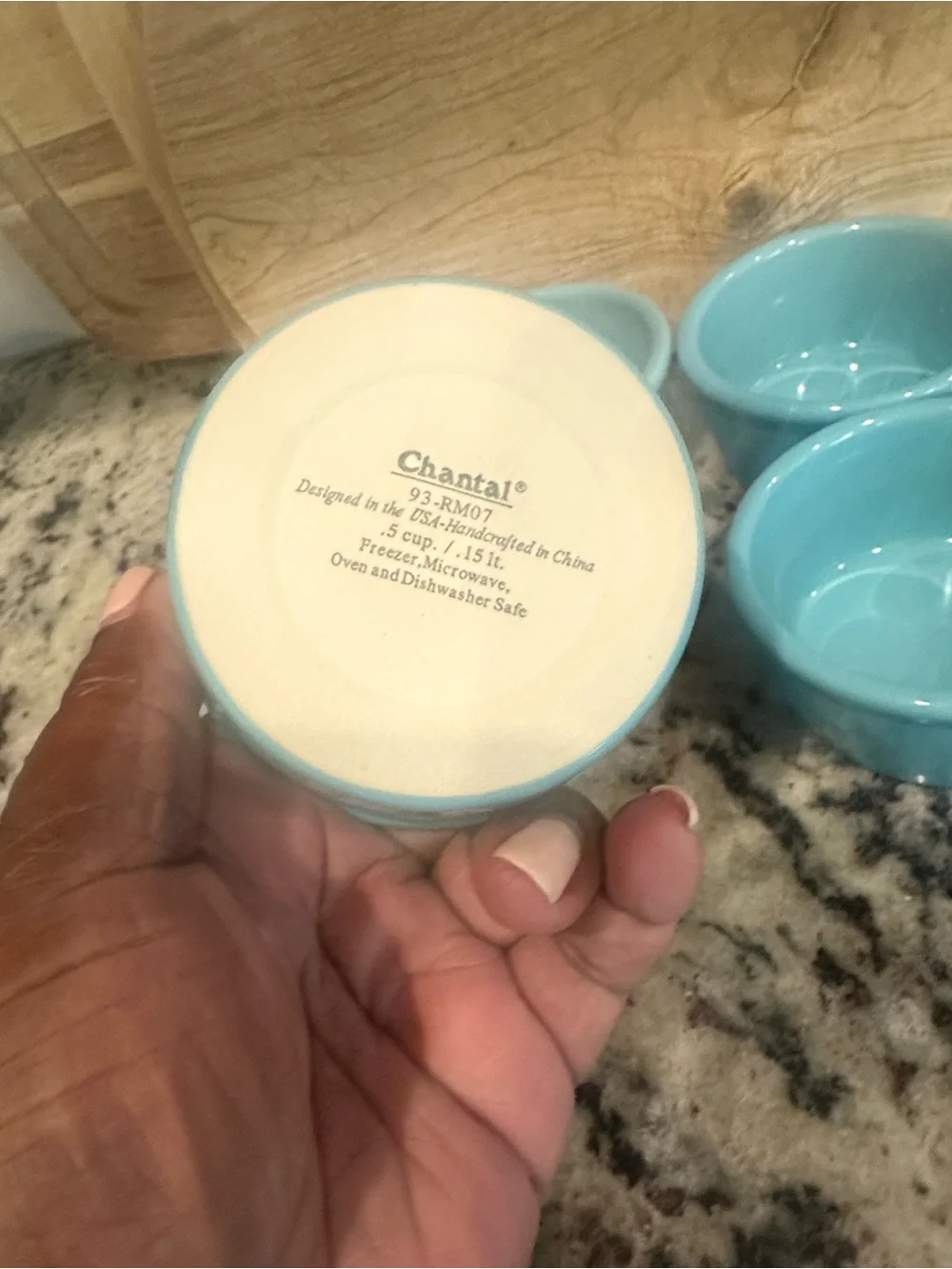 Chantal .5 Blue Set of 4 Ramekins